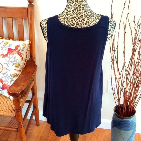FREE W Bundle Cynthia Rowley Sleepwear Women's Sleeveless Size:L, Navy - Picture 3 of 5